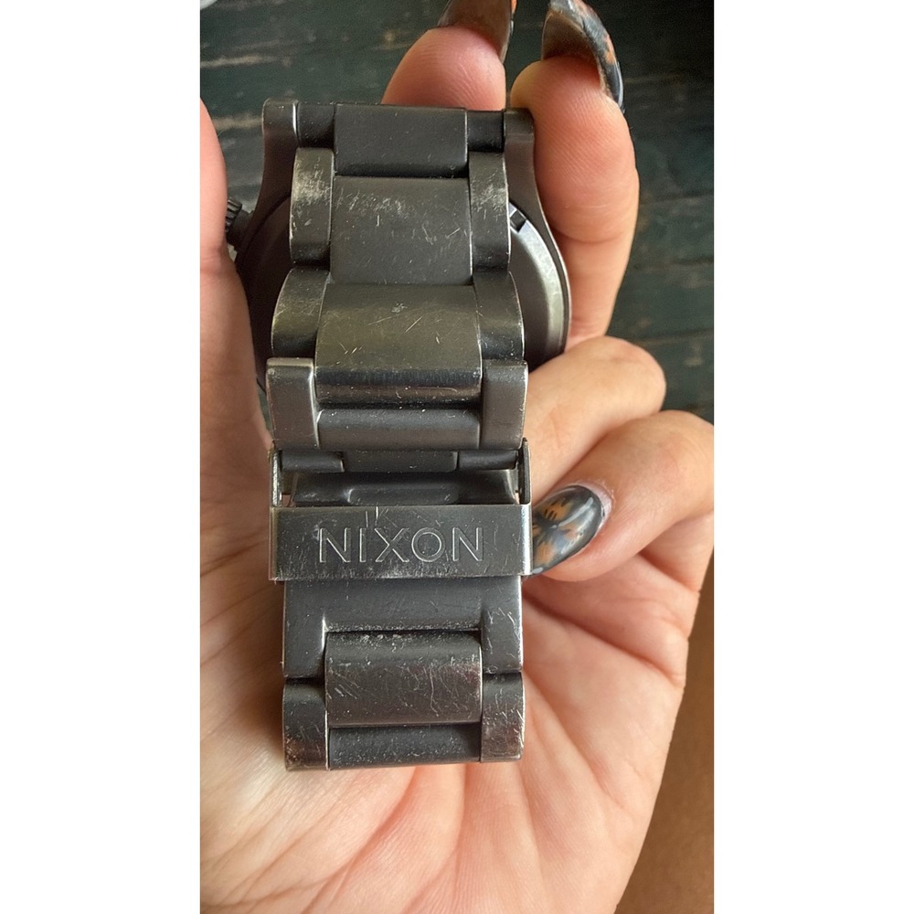 Nixon The 51-30 Tide Watch Gunmetal Stainless Steel 300M Water Resistant A057680 - Picture 4 of 4